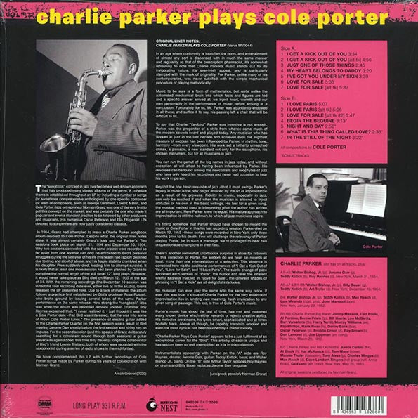 Charlie Parker - Charlie Parker Plays Cole Porter (+4 bonus tracks) (ltd. ed.) (180g) (yellow vinyl)