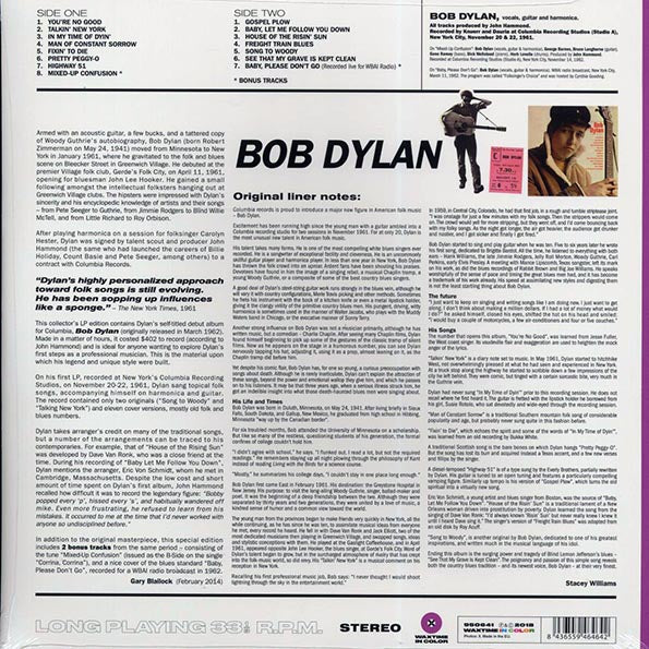 Bob Dylan - Bob Dylan (+2 bonus tracks) (ltd. ed.) (180g) (purple vinyl)