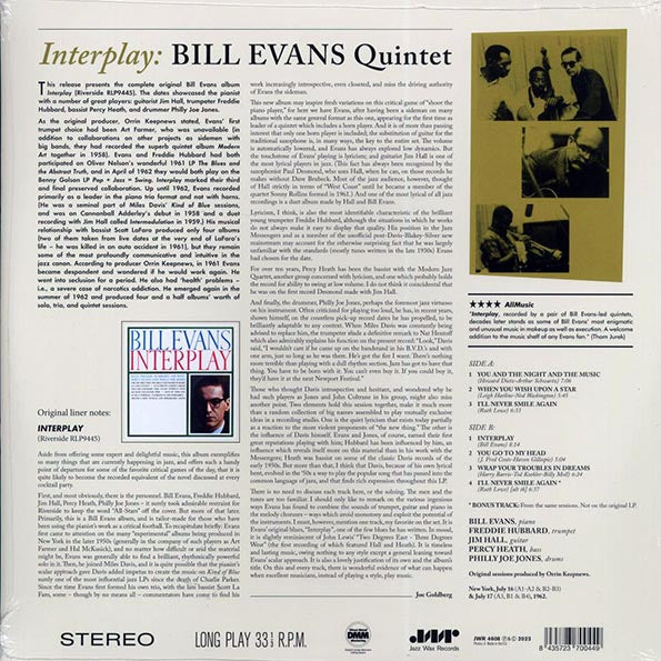 Bill Evans Quintet - Interplay (+bonus track) (ltd. ed.) (180g)