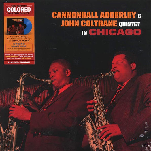 Cannonball Adderley, John Coltrane - Quintet In Chicago (+bonus track) (ltd. ed.) (180g) (blue vinyl)
