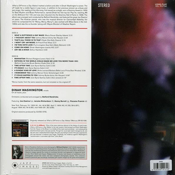 Dinah Washington - What A Difference A Day Makes! (+3 bonus tracks) (ltd. ed.) (180g)