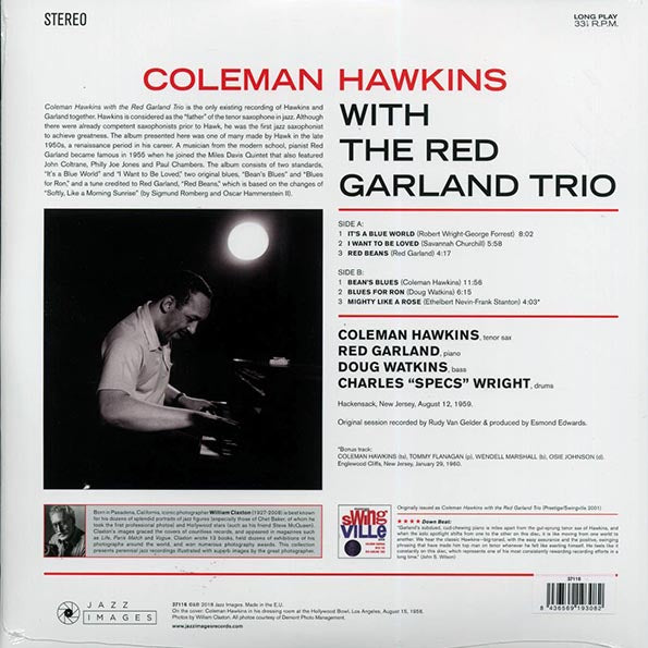 Coleman Hawkins, Red Garland Trio - Coleman Hawkins With The Red Garland Trio (+bonus track) (ltd. ed.) (180g)