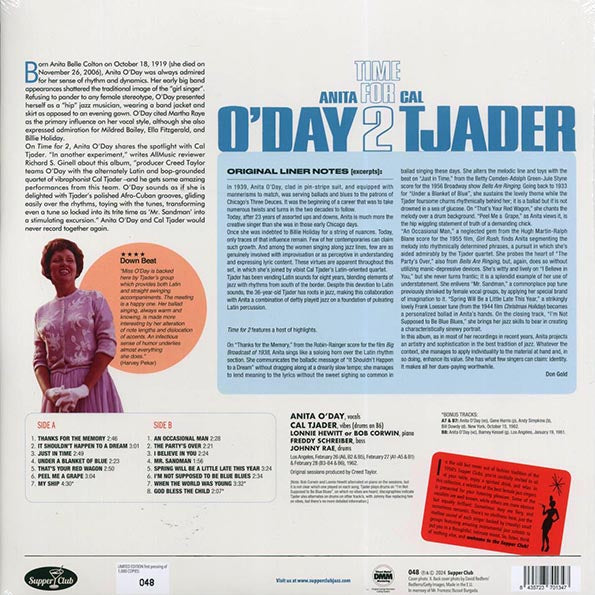 Anita O'Day, Cal Tjader - Time For 2 (ltd. ed.) (180g)