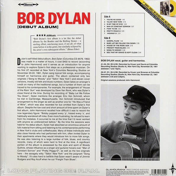 Bob Dylan - Bob Dylan (ltd. ed.) (180g) (incl. 7")