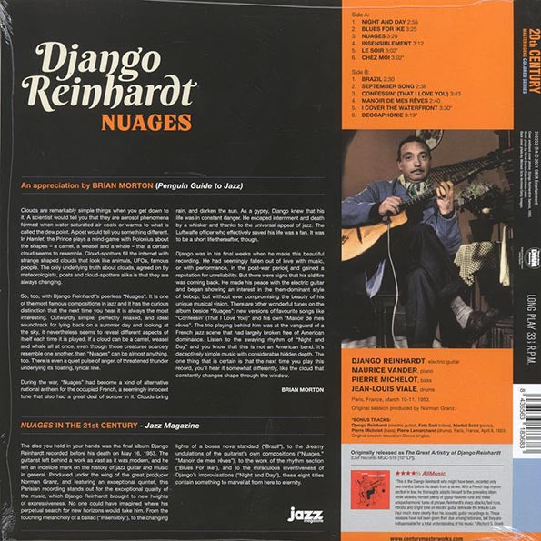Django Reinhardt - Nuages (+4 bonus tracks) (ltd. ed.) (180g) (orange vinyl)