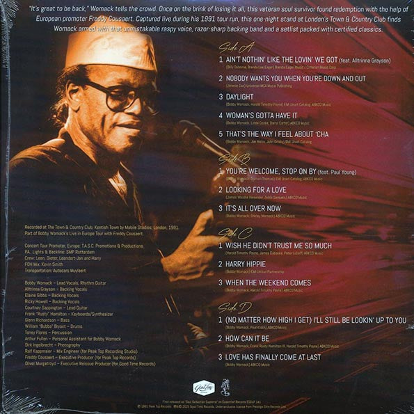 Bobby Womack - Live In London (RSD 2025) (2xLP) (180g) (red velvet cake vinyl)