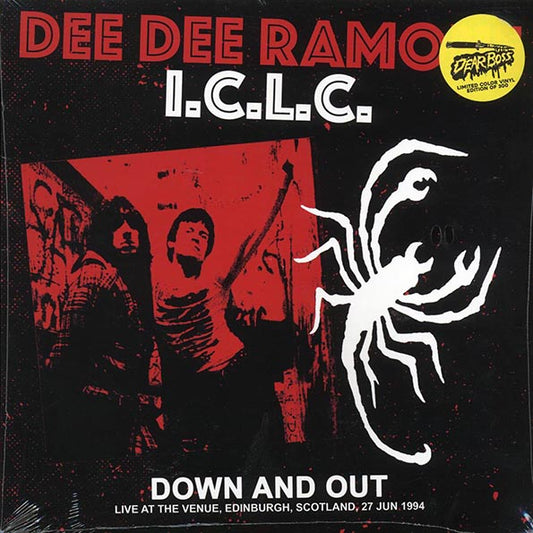 Dee Dee Ramone ICLC - Down And Out: Live At The Venue, Edinburgh, Scotland, 27 June 1994