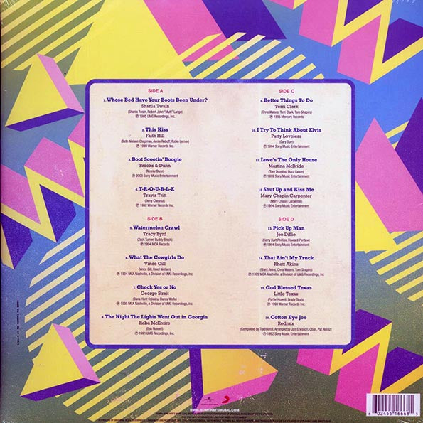 George Strait, Shania Twain, Faith Hill, Travis Tritt, Vince Gill, Etc. - Now That's What I Call Country Classics 90s Dance Party (2xLP) (yellow/green vinyl)