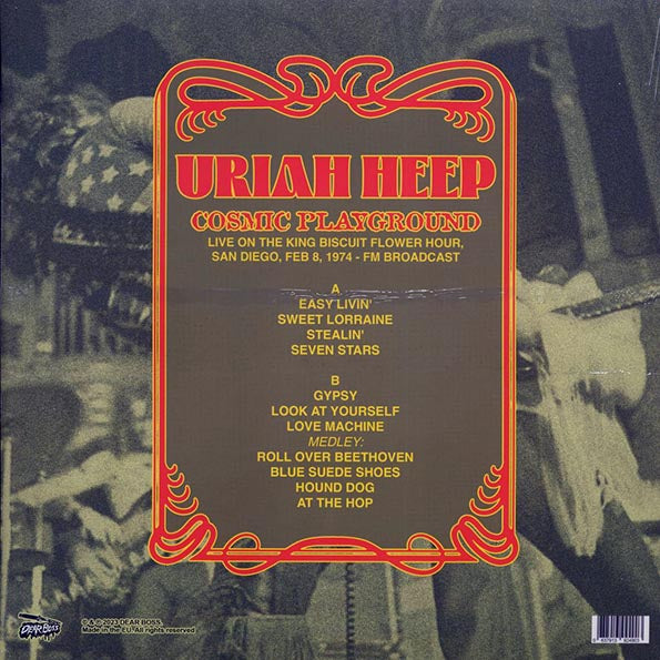 Uriah Heep - Cosmic Playground: Live On The King Biscuit Flower Hour, San Diego, Feb 8, 1974