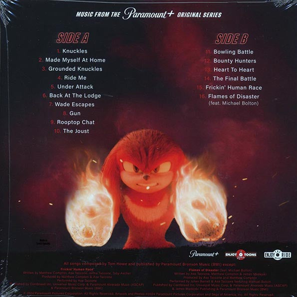 Tom Howe - Knuckles: Music From The Paramount+ Original Series (ltd. 300 copies made) (red/white vinyl)