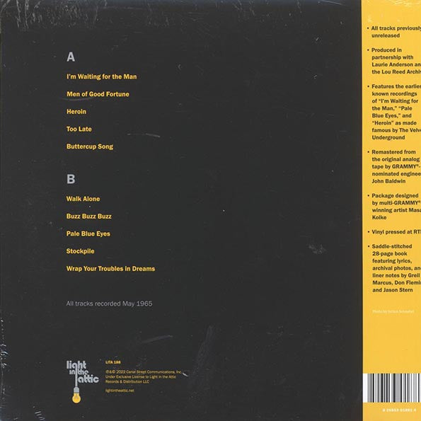 Lou Reed - Words & Music, May 1965 (yellow vinyl) (RTI press)