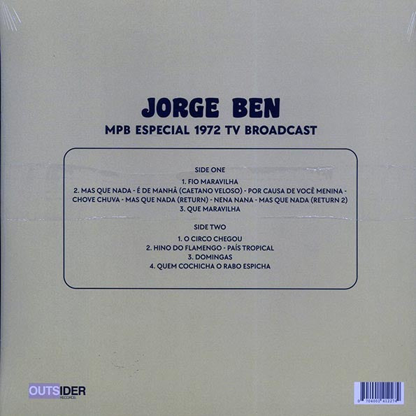 Jorge Ben - MPB Especial 1972 TV Broadcast