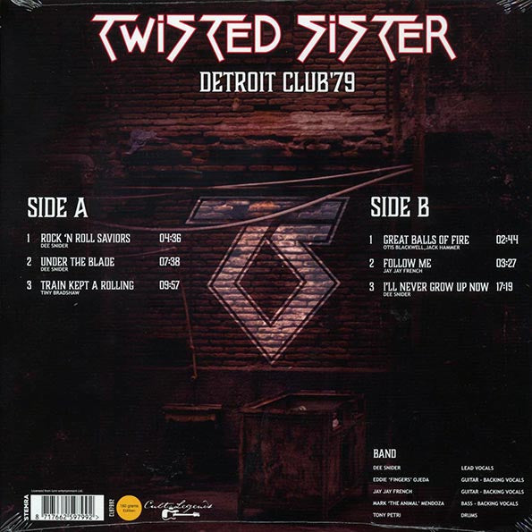 Twisted Sister - Detroit Club '79 Live Radio Broadast (180g)