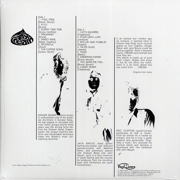 Cream - Fresh Cream (+5 bonus tracks) (180g)