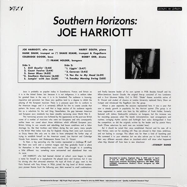 Joe Harriott Quintet And Sextet - Southern Horizons