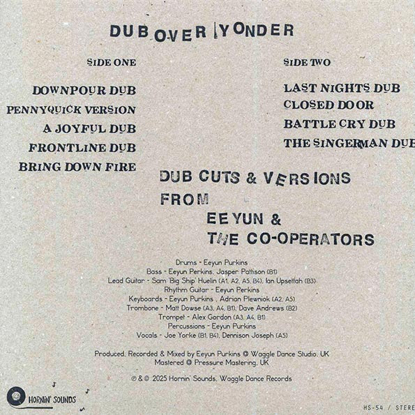 Eeyun & The Co-operators - Dub Over Yonder