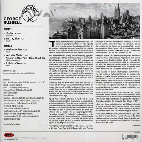 George Russell & His Orchestra - New York, NY (180g) (red vinyl)