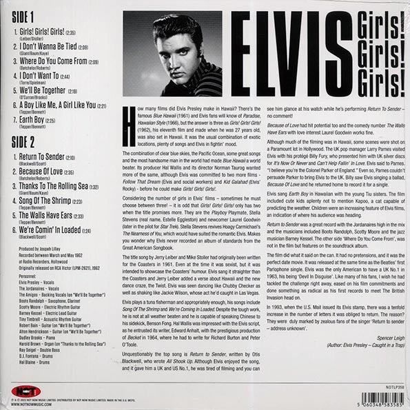 Elvis Presley - Girls! Girls! Girls! (180g) (blue vinyl)