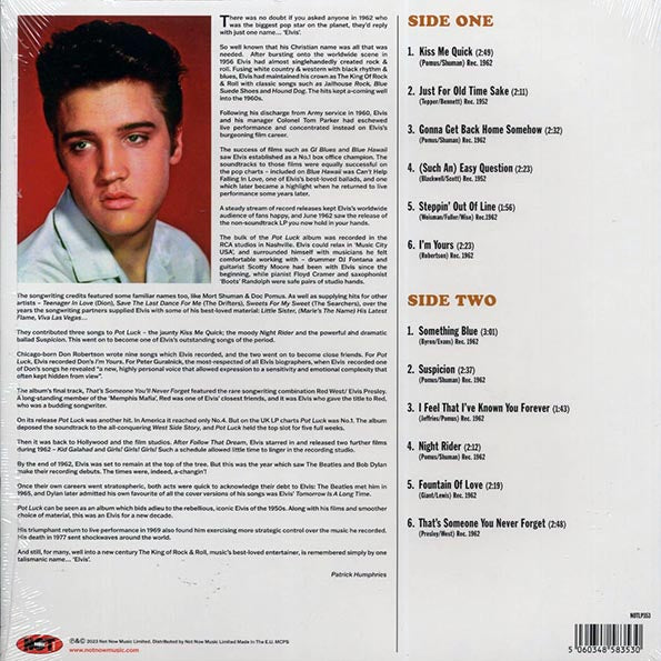 Elvis Presley - Pot Luck With Elvis (180g) (grey vinyl)