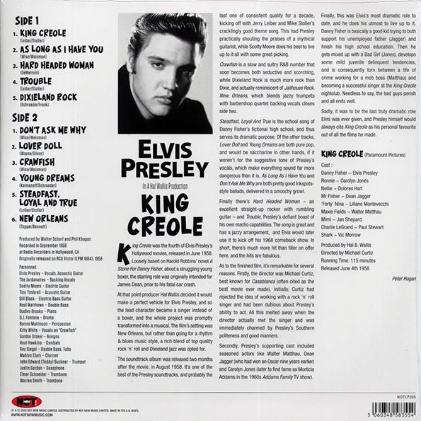 Elvis Presley - King Creole (180g) (clear vinyl)