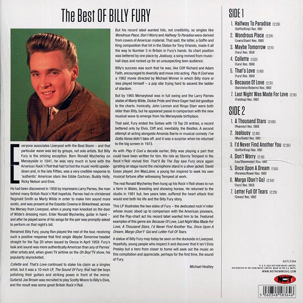 Billy Fury - The Best Of Billy Fury (180g) (pink vinyl)