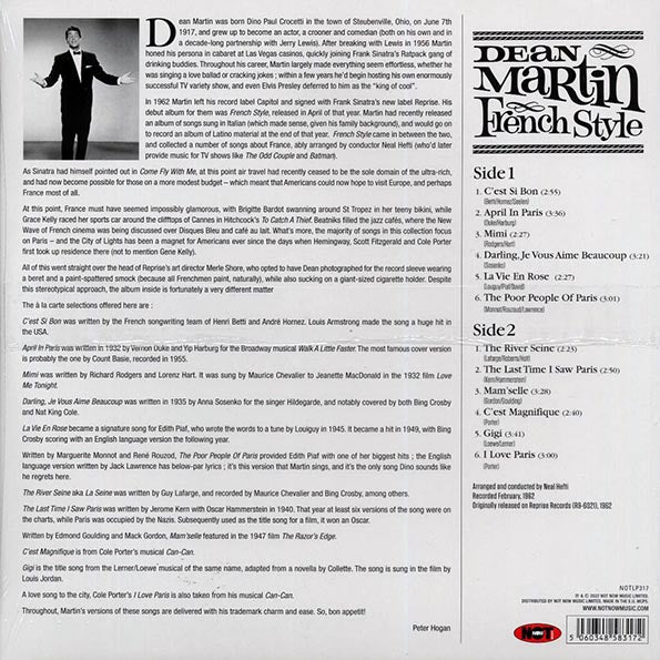 Dean Martin - French Style (180g) (pink vinyl)