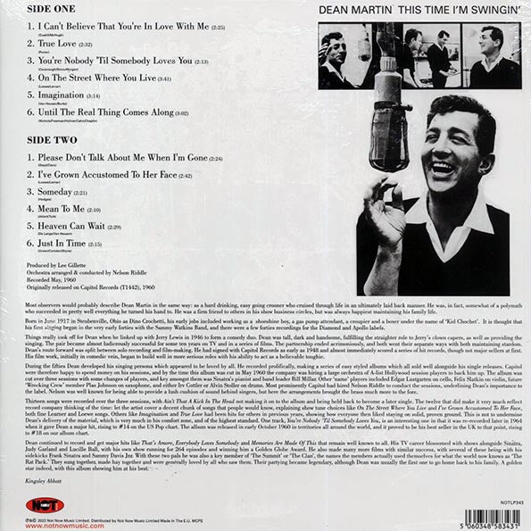 Dean Martin - This Time I'm Swingin' (180g) (blue vinyl)