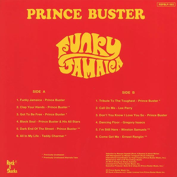 Prince Buster - Funky Jamaica (Japan press)