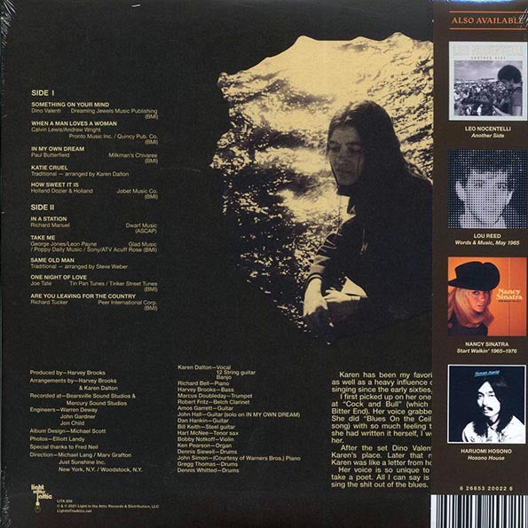 Karen Dalton - In My Own Time (50th Anniv. Ed.) (silver vinyl) (RTI press)