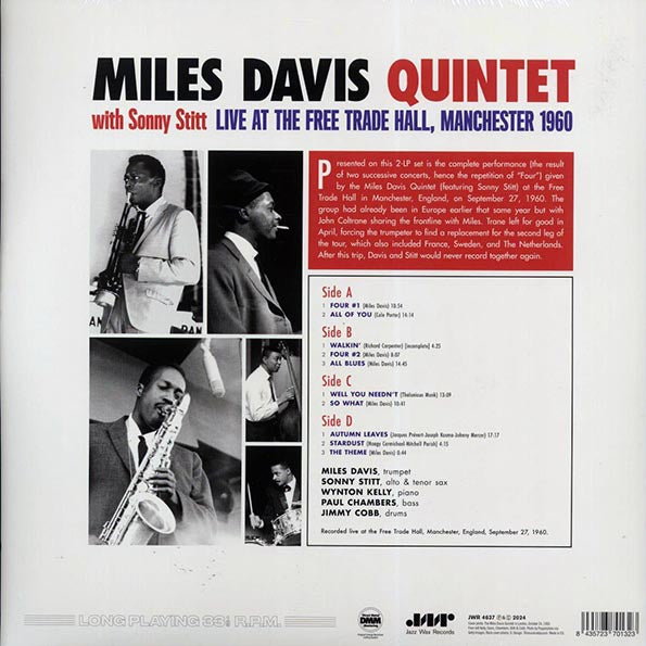 Miles Davis Quintet, Sonny Stitt - Live At The Free Trade Hall, Manchester 1960 (ltd. ed.) (2xLP) (180g)