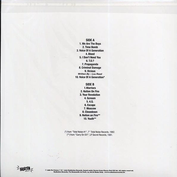 Blitz - Voice Of A Generation (ltd. 500 copies made) (white/green splatter vinyl)