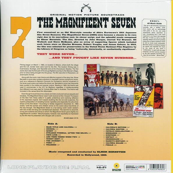 Elmer Bernstein - The Magnificent Seven (180g) (yellow vinyl)