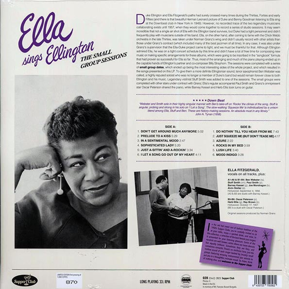 Ella Fitzgerald - Ella Sings Ellington (180g)