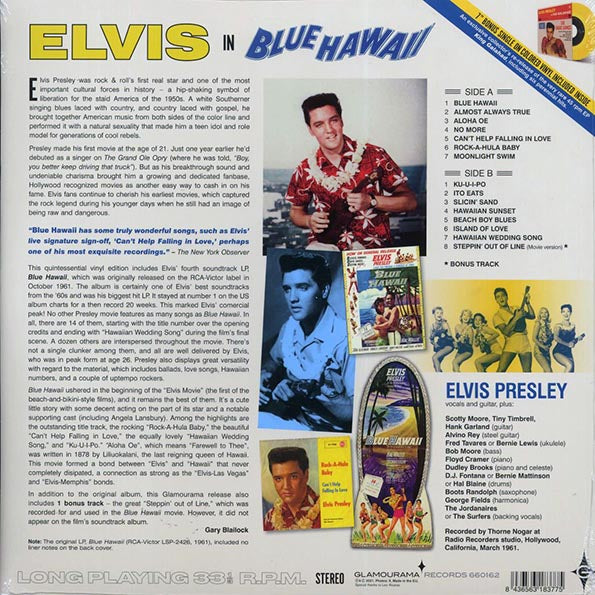 Elvis Presley - Blue Hawaii (+7 bonus tracks) (180g) (incl. 7")