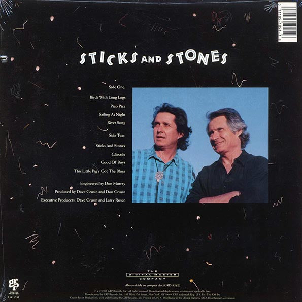 Dave Grusin, Don Grusin - Sticks And Stones (1988 ORIGINAL PRESS) (orig. press)