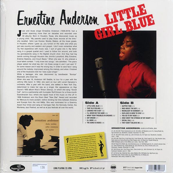 Ernestine Anderson - Little Girl Blue (180g)