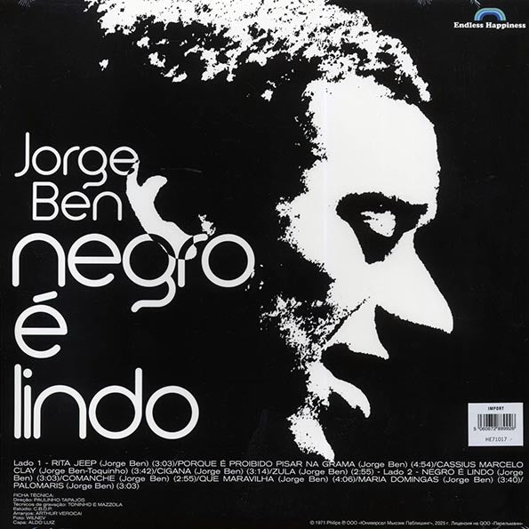 Jorge Ben - Negro E Lindo (180g)