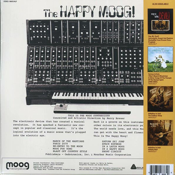 Jean-Jacques Perrey, Harry Breuer - The Happy Moog! (+bonus tracks) (remastered) (incl. CD)
