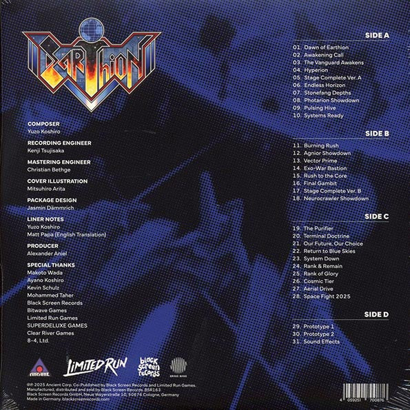 Yuzo Koshiro - Earthion (2xLP) (blue vinyl)