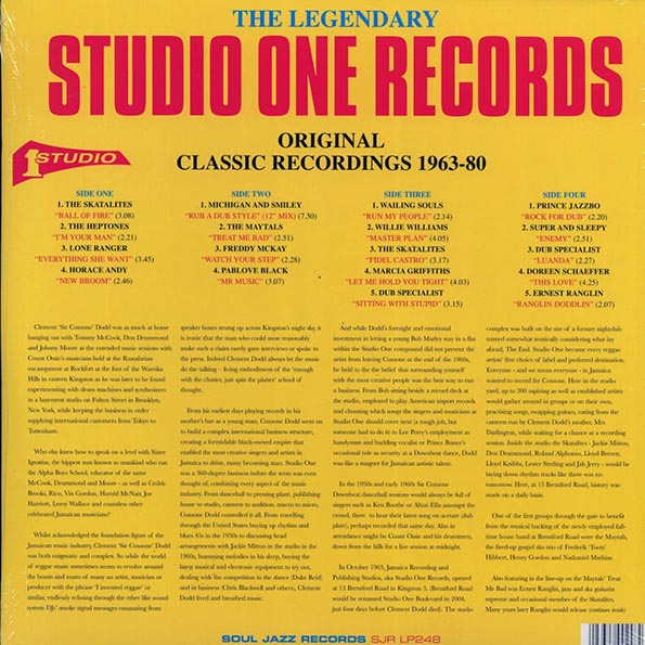 The Skataites, The Maytals, Freddy McKay, Sub Specialist, Ernest Ranglin, Lone Ranger, Etc. - The Legendary Studio One Records: Original Classic Recordings 1963-1980 (2xLP)