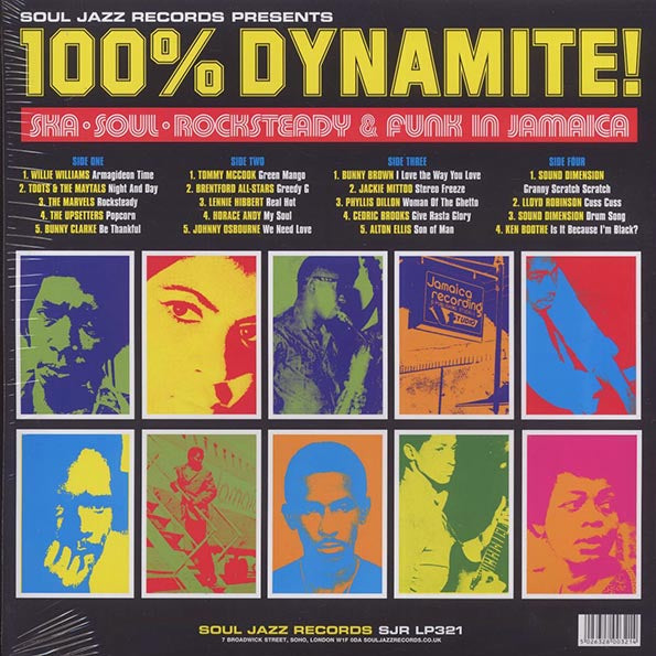 Johnny Osbourne, Cedric Brooks, The Maytals, Alton Ellis, Willie Williams, The Upsetters, Etc. - 100% Dynamite! (2xLP)