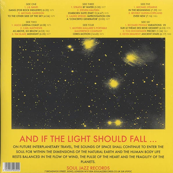 Various - Space, Energy & Light: Experimental Electronic And Acoustic Soundscapes 1961-88 (3xLP) (yellow vinyl)