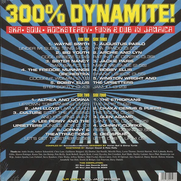 The Ethiopians, Sister Nancy, Althea & DOnna, Lee Perry, Culture, Etc. - 300% Dynamite!: Ska, Soul, Rocksteady, Funk & Dub In Jamaica (2xLP)