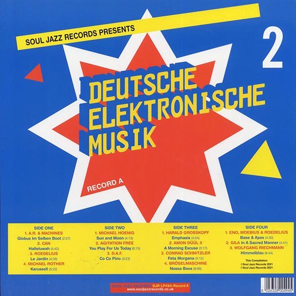 Various - Deutsche Elektronische Musik 2, Record A: Experimental German Rock And Electronic Musik 1971-83 (2xLP)