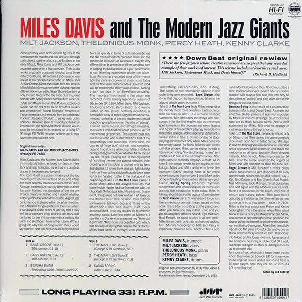 Miles Davis - Miles Davis And The Modern Jazz Giants (ltd. ed.) (180g)