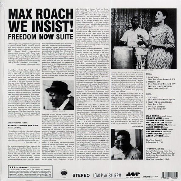 Max Roach - We Insist! Max Roach's Freedom Now Suite (+bonus track) (ltd. ed.) (180g)