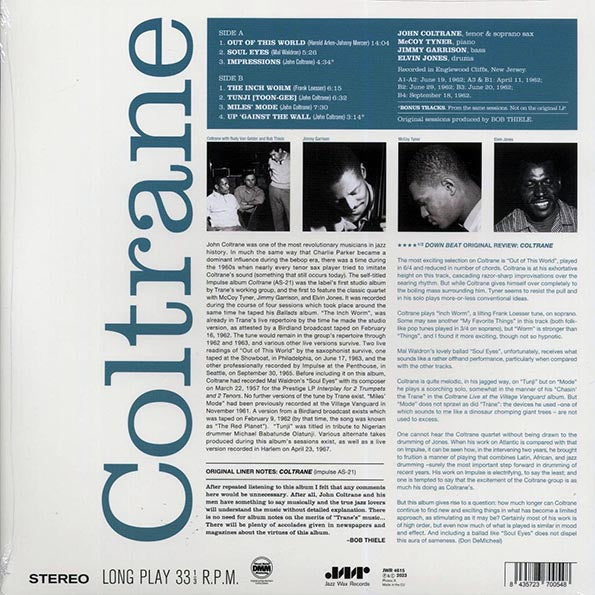 John Coltrane - Coltrane (+2 bonus tracks) (ltd. ed.) (180g)