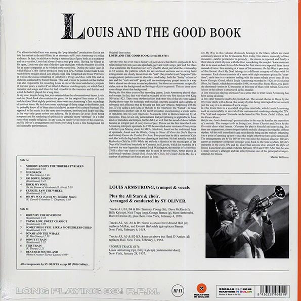 Louis Armstrong & His All-Stars, The Sy Oliver Choir - Louis And The Good Book (+bonus track) (ltd. ed.) (180g) (orange vinyl)