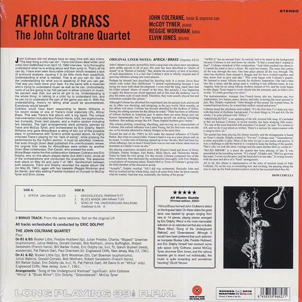 John Coltrane Quartet - Africa/Brass (+bonus track) (ltd. ed.) (180g) (orange vinyl)