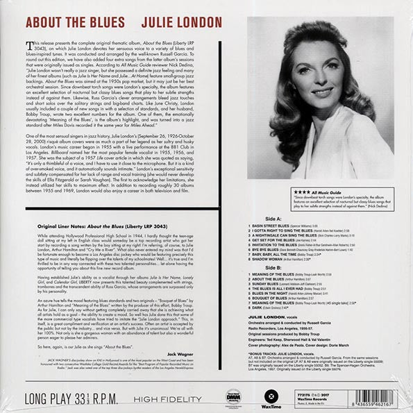 Julie London - About the Blues (+4 bonus tracks) (ltd. ed.) (180g)